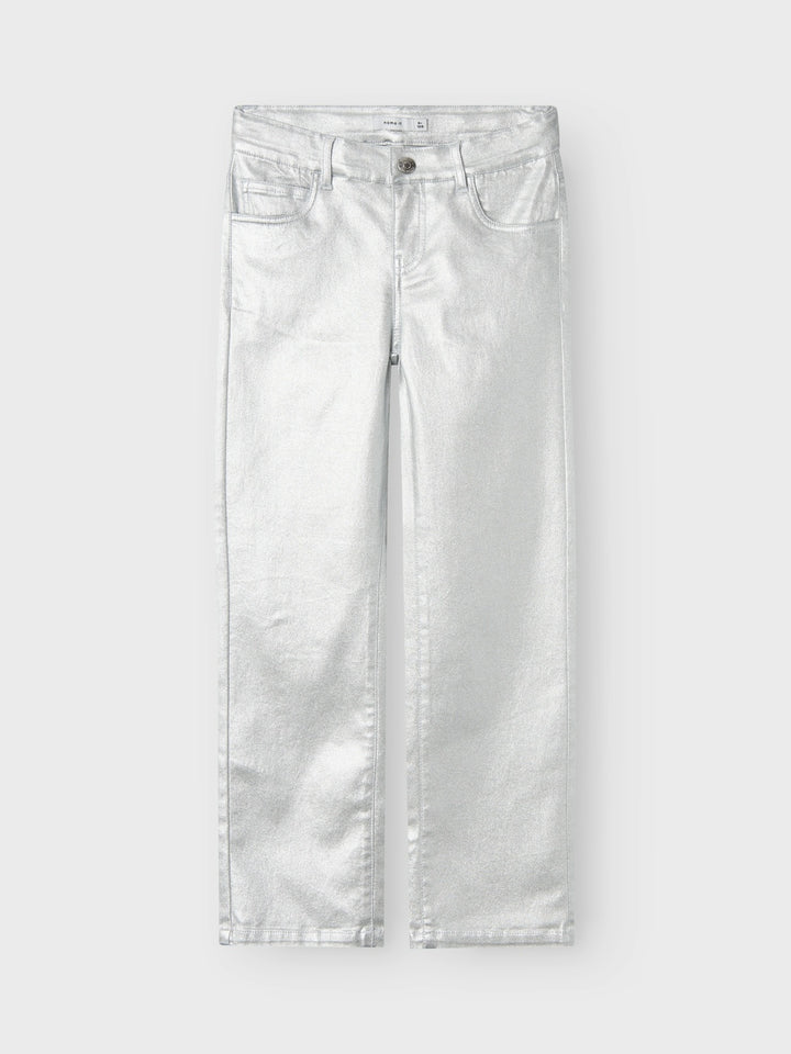 Kids broek ROSE Silver FOIL Straight Fit