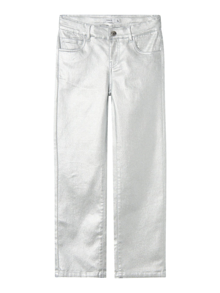 Kids broek ROSE Silver FOIL Straight Fit