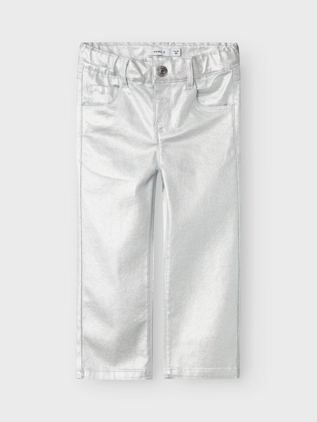 Mini spijkerbroek ROSE Silver FOIL Straight Fit