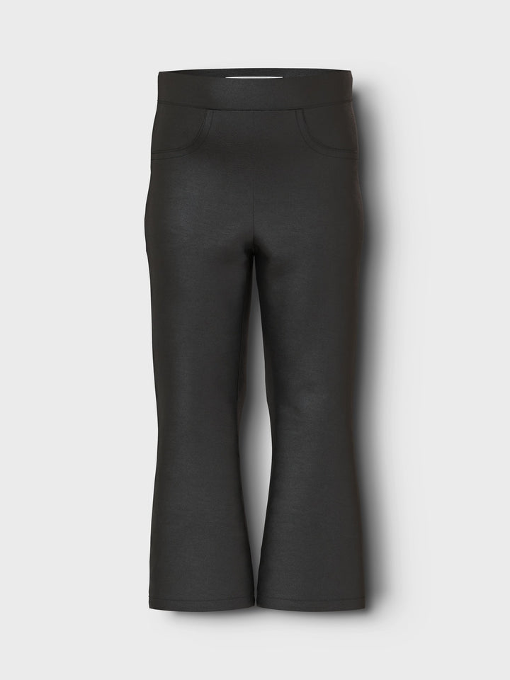 Mini Leggings POLLY Schwarz Bootcut Passform