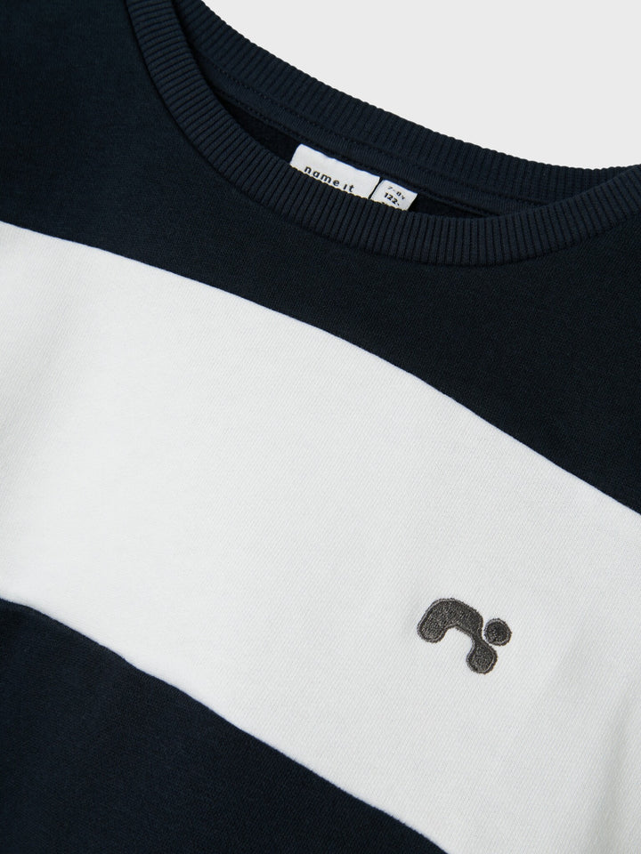 Kids trui SALTOS Bright White DARK SAPPHIRE Regular Fit