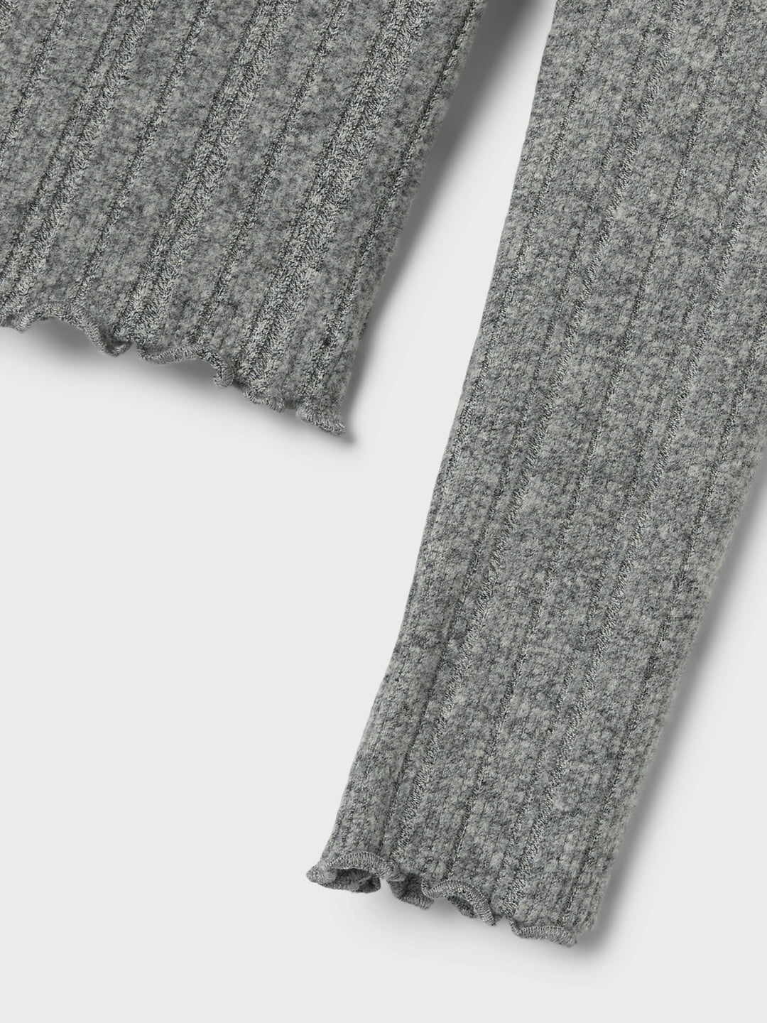 Kinder Langarmshirt RUMALA Hellgrau Melange Slim Fit