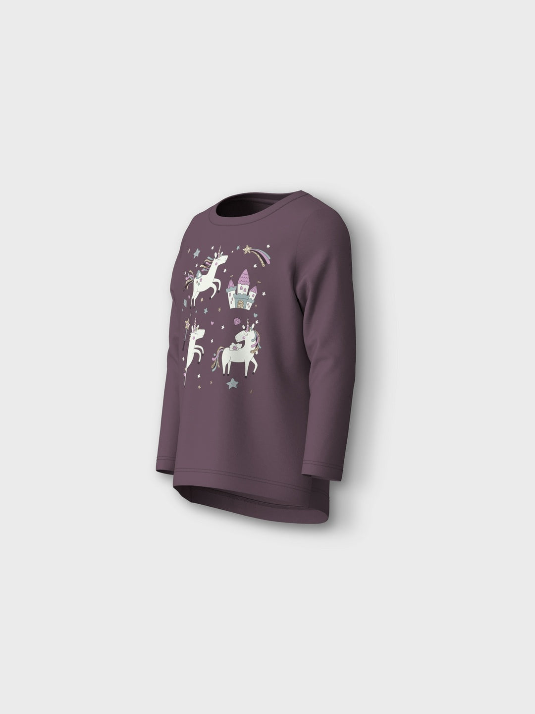 Mini Langarmshirt VIX Arctic Dusk Einhorn Standard Passform