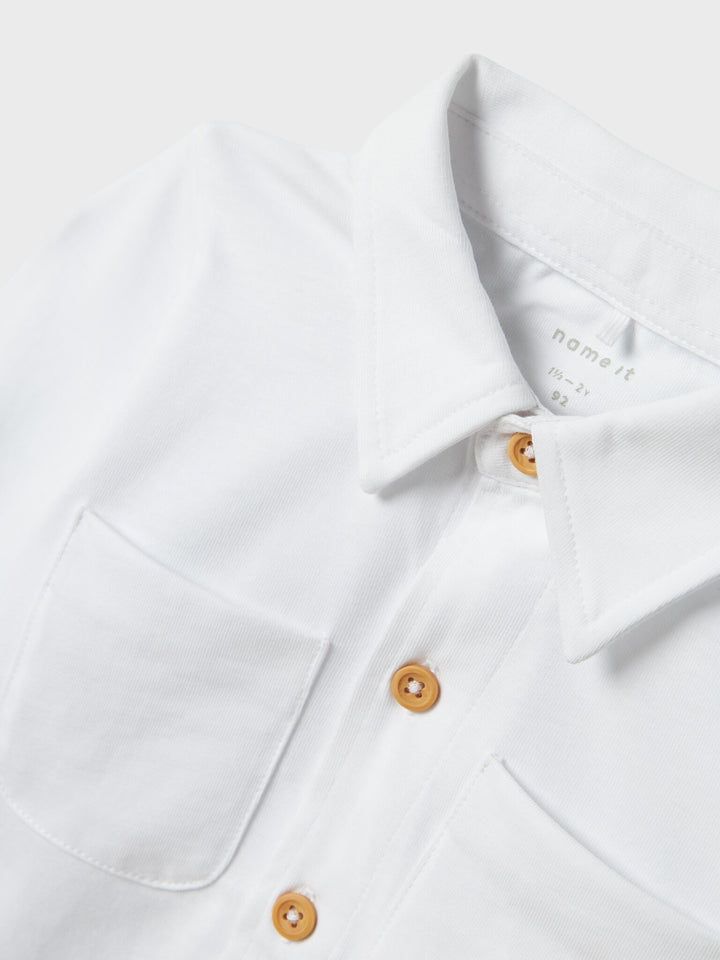 Mini blouse RONALD Bright White Regular Fit