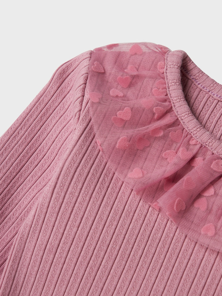 Mini longsleeve NAJAS Mauve Orchid Super Slim Fit