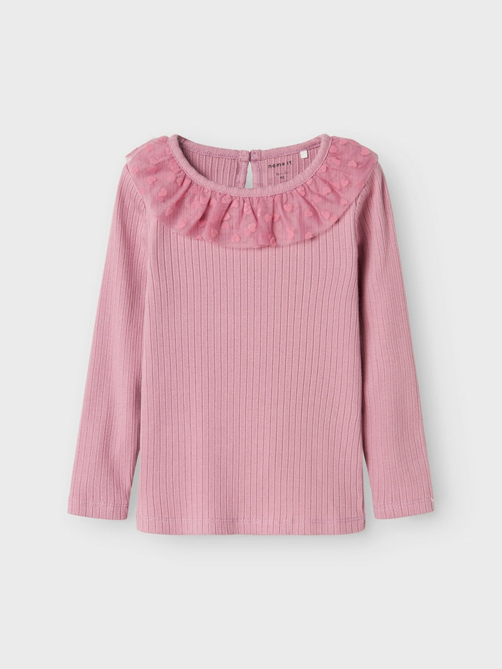 Mini longsleeve NAJAS Mauve Orchid Super Slim Fit