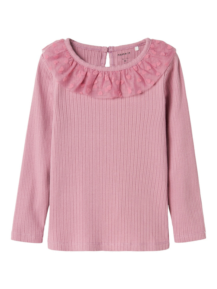 Mini longsleeve NAJAS Mauve Orchid Super Slim Fit