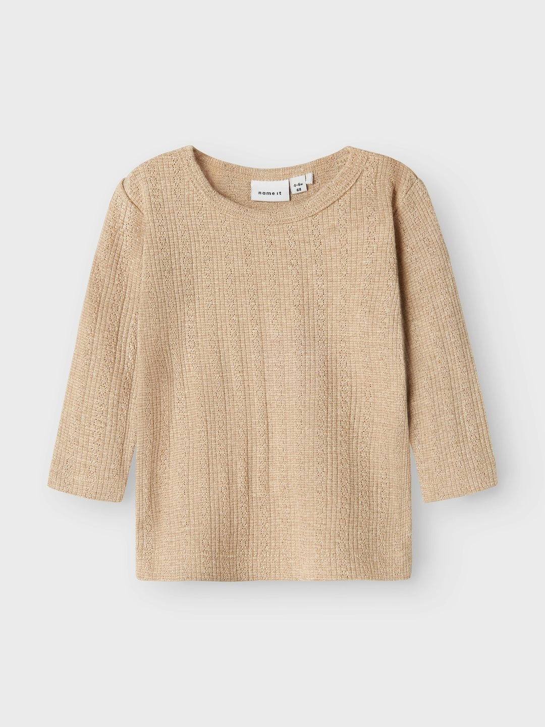 Baby Langarmshirt OHUSA Oxford Tan Regular Fit