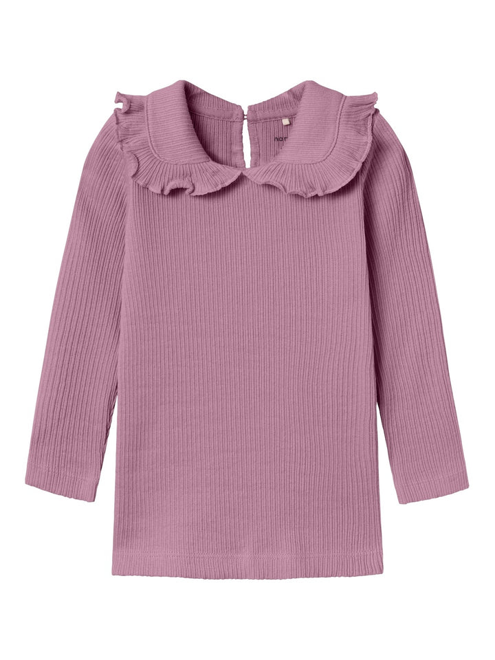 Mini Langarmshirt OLILLE Mauve Orchid Slim Fit