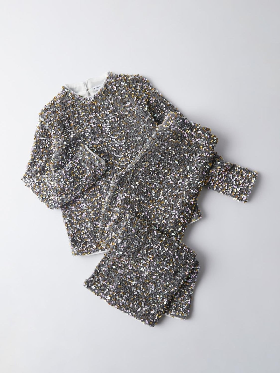 Kids longsleeve RUNICA Granite Grey GOLD AND WHITE Standard Fit