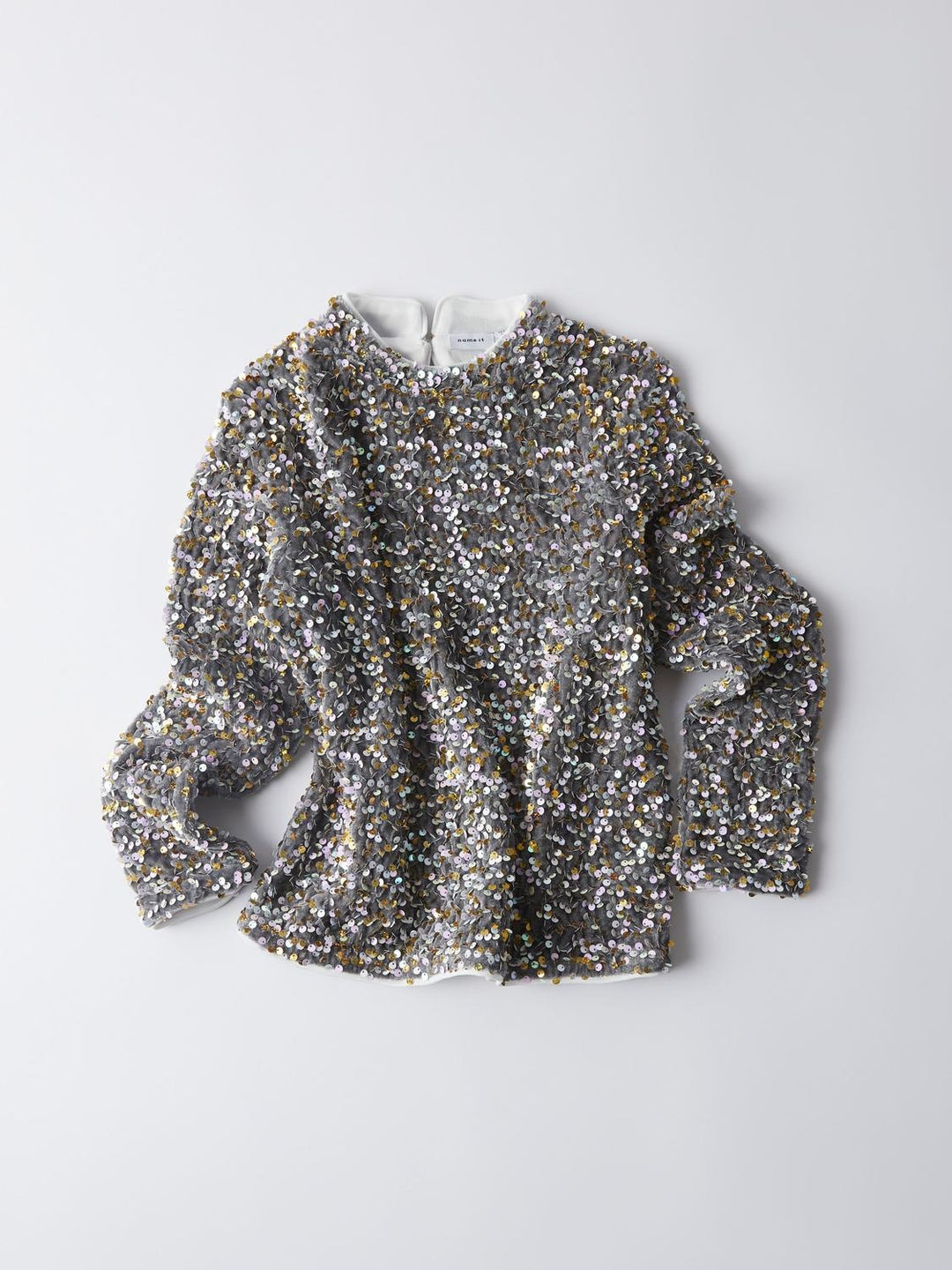 Kids longsleeve RUNICA Granite Grey GOLD AND WHITE Standard Fit