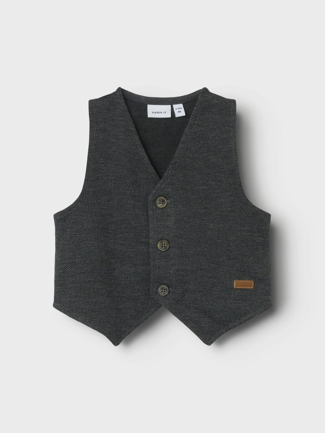 Baby vest ROXO Dark Grey Melange NMMROBINO