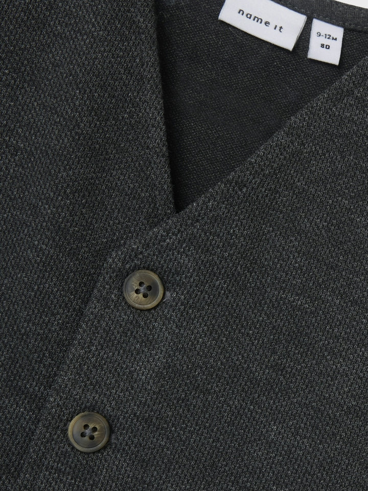 Baby vest ROXO Dark Grey Melange NMMROBINO