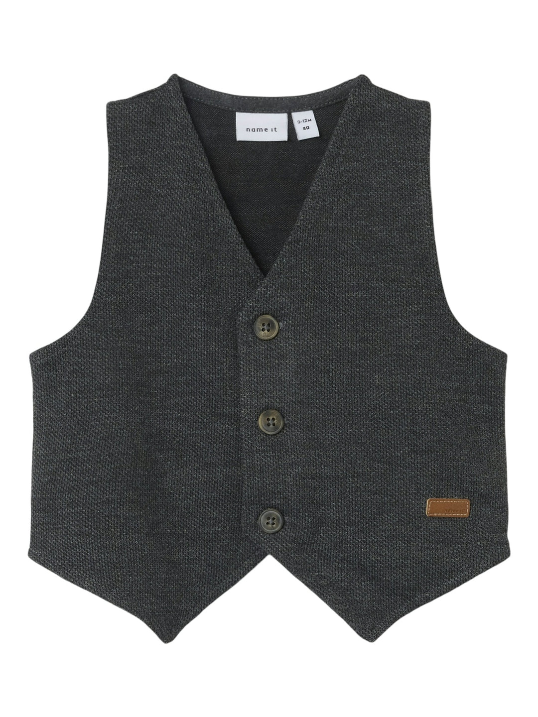 Baby vest ROXO Dark Grey Melange NMMROBINO