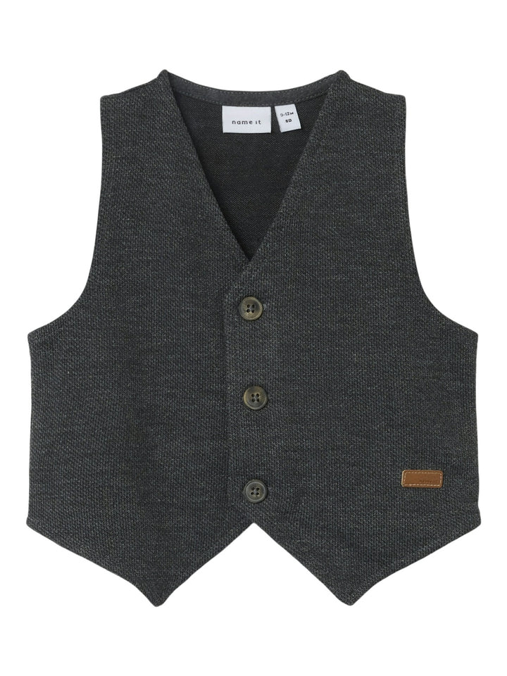 Baby vest ROXO Dark Grey Melange NMMROBINO