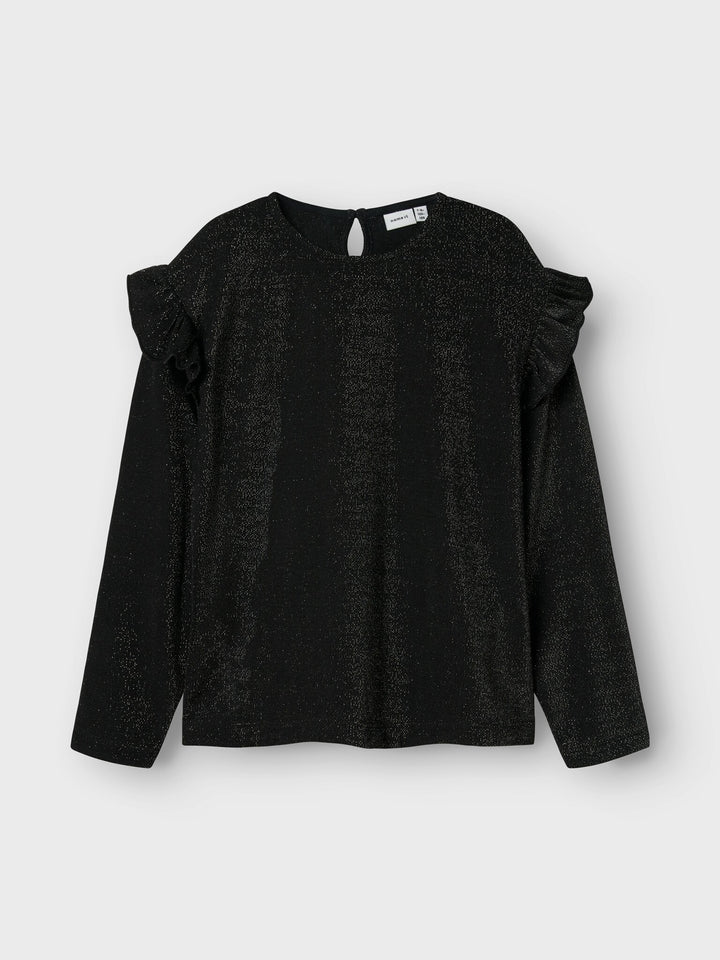 Kinder Langarmshirt ROISIN Schwarz Regular Fit