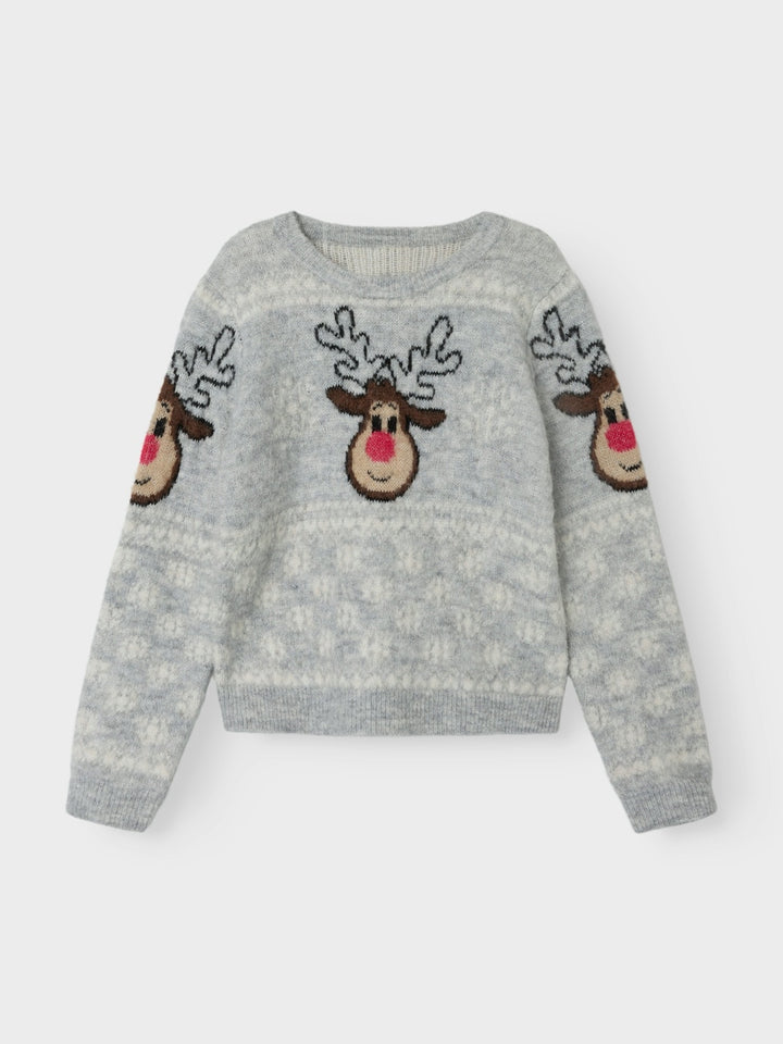 Kids trui RIHYGGE Light Grey Melange Regular Fit