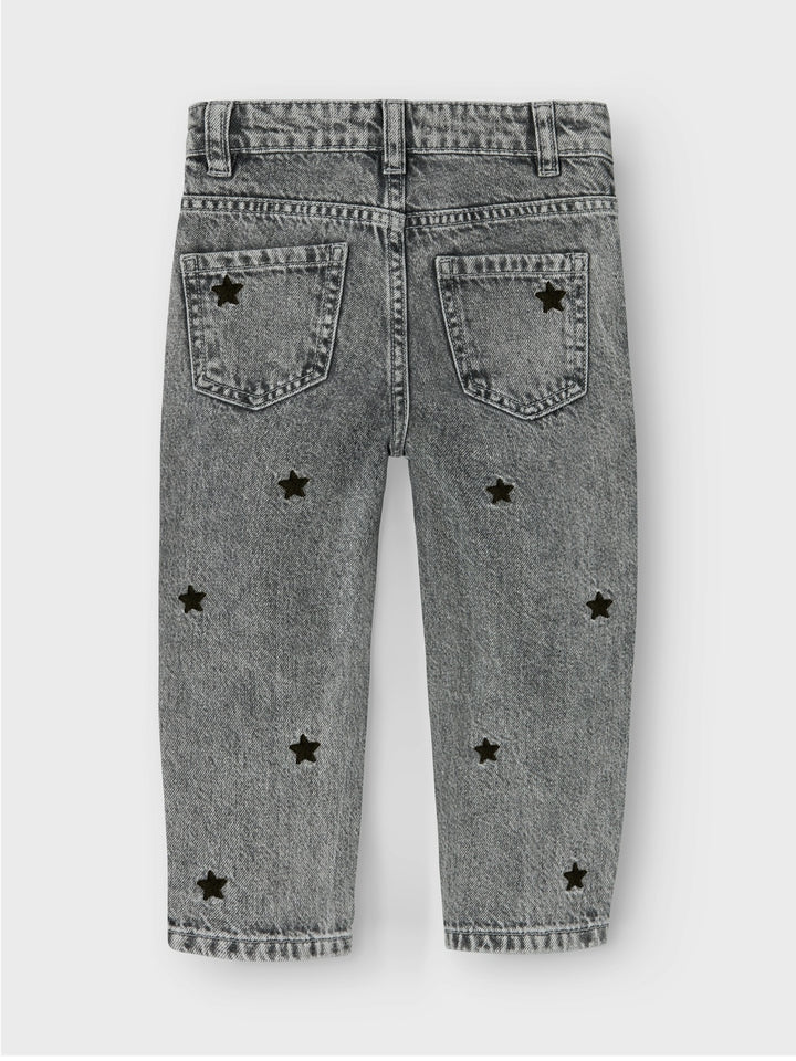 Mini spijkerbroek BELLA Medium Grey Denim STARS Mom Fit