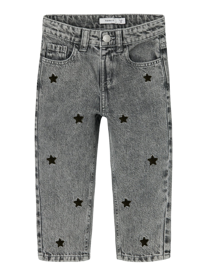Mini spijkerbroek BELLA Medium Grey Denim STARS Mom Fit