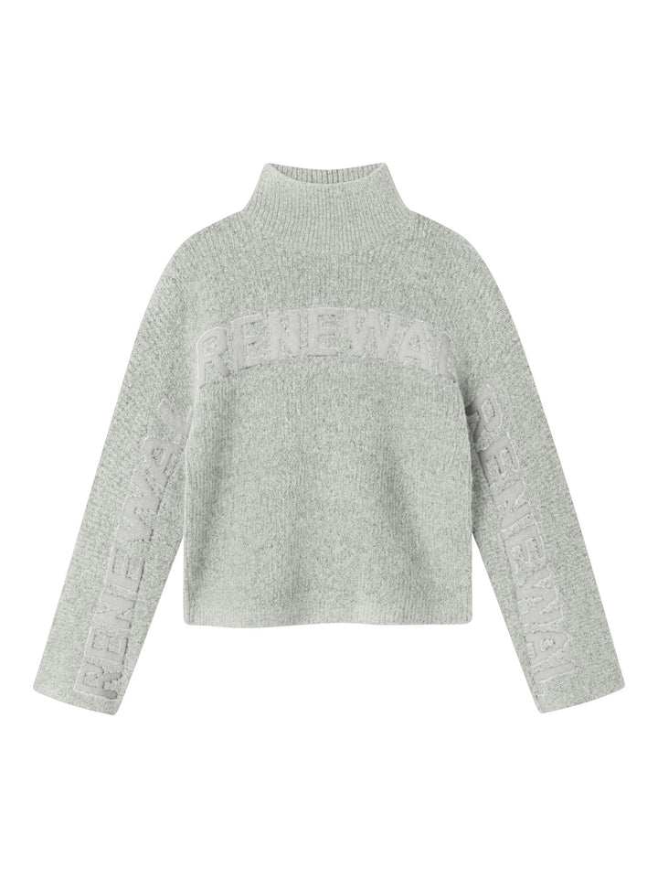 Kids trui NUVA Light Grey Melange Regular Fit