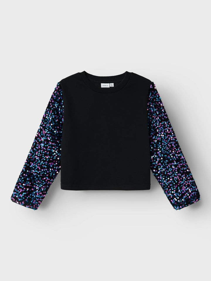 Kids trui RUNICA Black Loose Fit