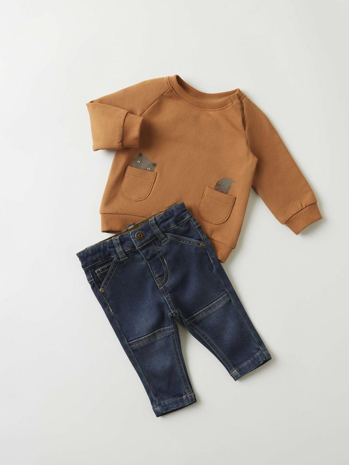 Baby spijkerbroek SILAS Dark Blue Denim Slim Fit