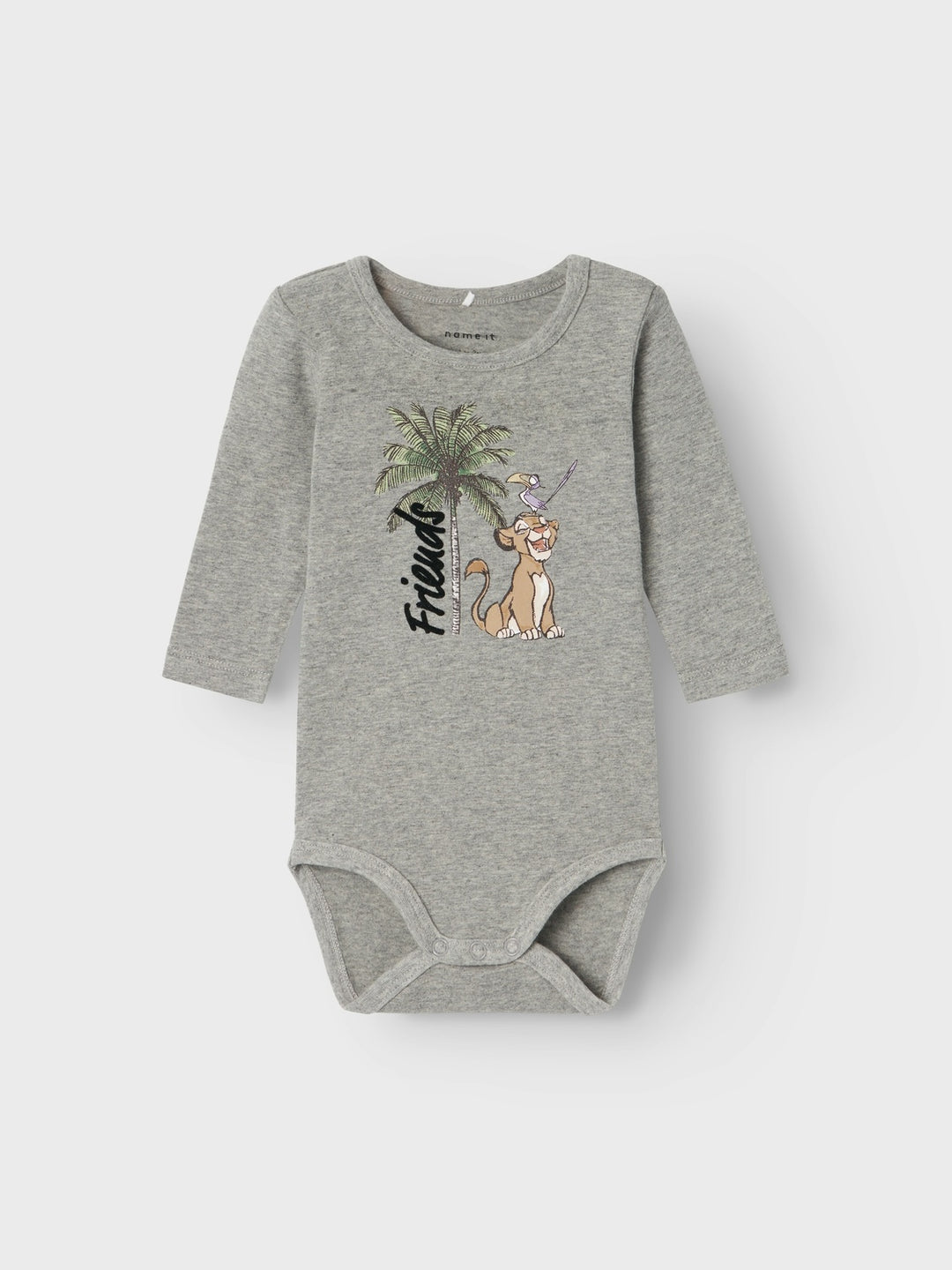 Baby romper JEBBI LIONKING Grey Melange