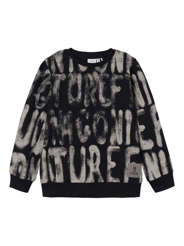 Kids trui KUJULLE Black Loose Fit