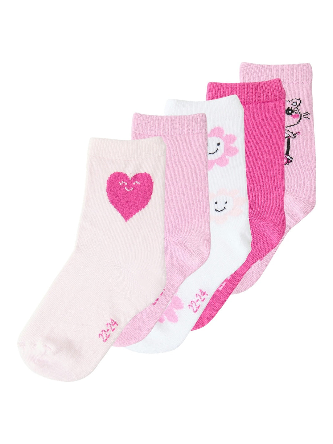 Mini sokken VINNI 5P Pastel Lavender