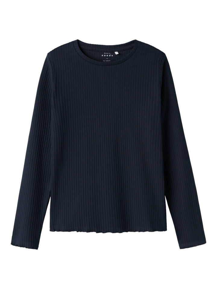 Kids longsleeve VEMMA Dark Sapphire Solid Slim Fit