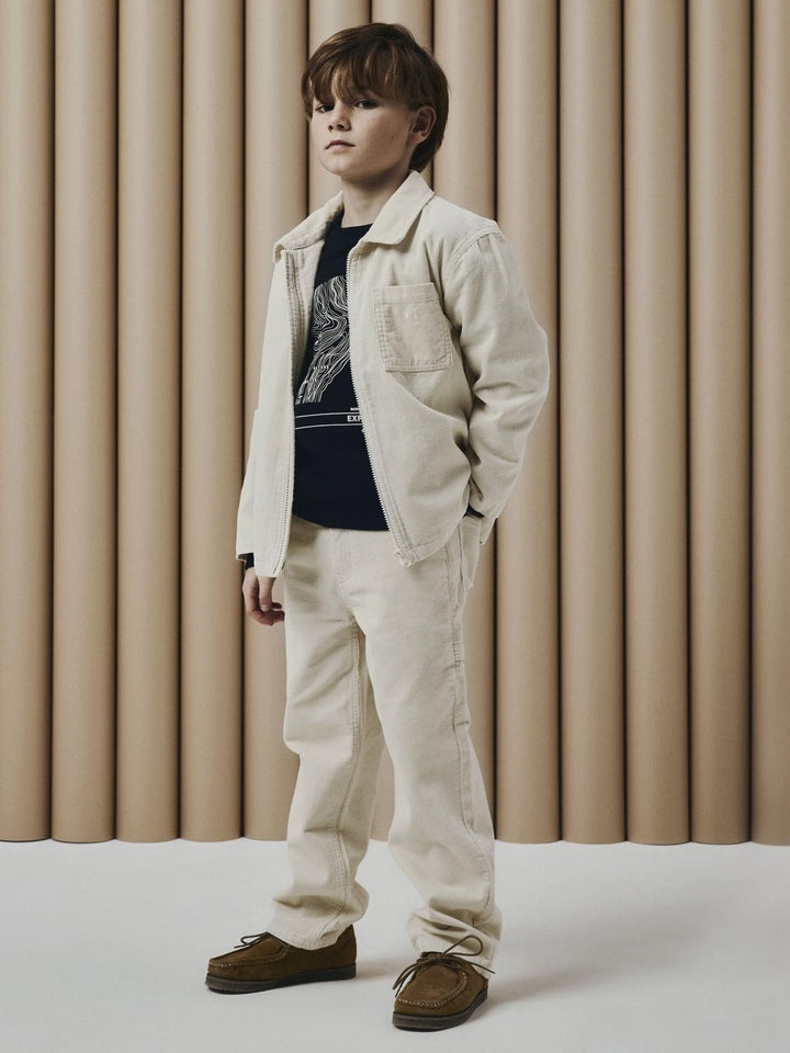 Kinderbluse ZIP Sommer Sand Standard Passform