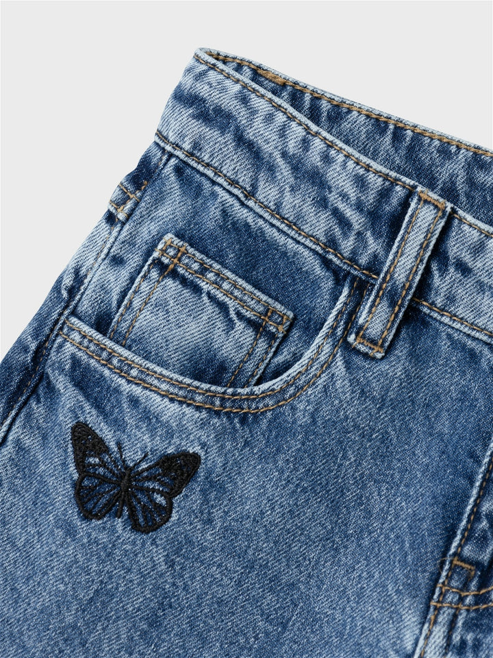 Kids spijkerbroek BELLA Medium Blue Denim Wide Leg Fit