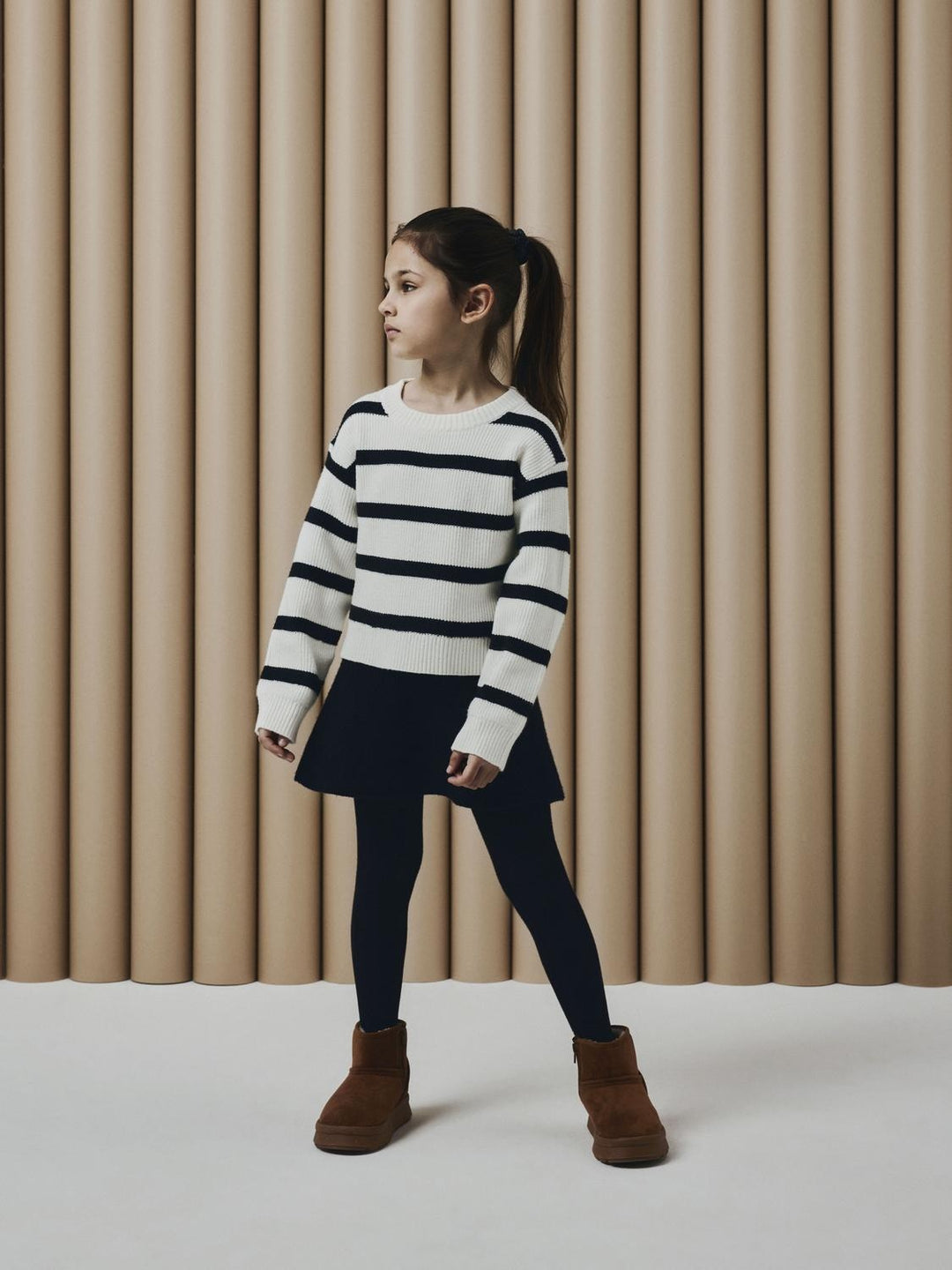 Kids trui NILLA Jet Stream w. black stripes Regular Fit