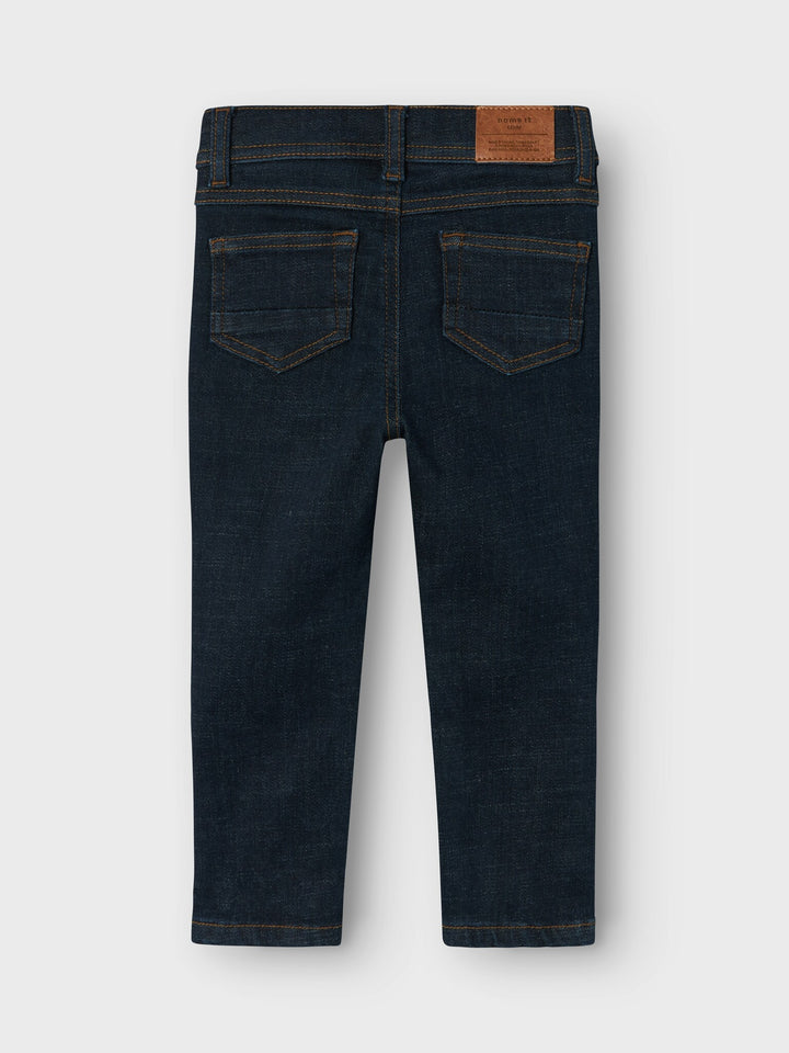 Mini spijkerbroek THEO Dark Blue Denim UNWASHED Xslim Fit