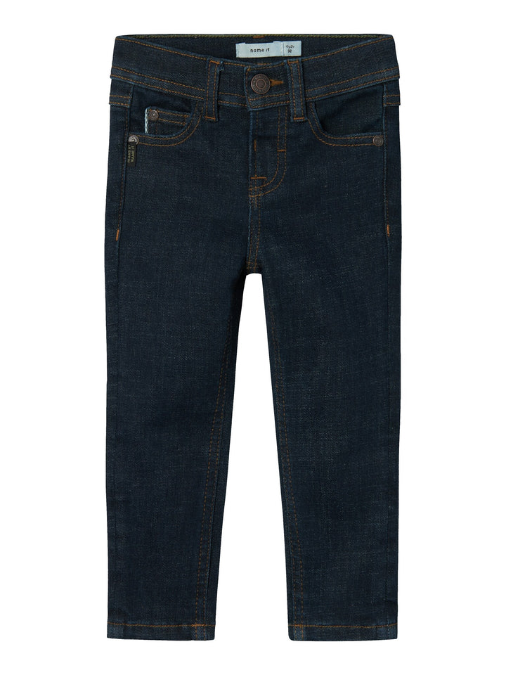 Mini spijkerbroek THEO Dark Blue Denim UNWASHED Xslim Fit