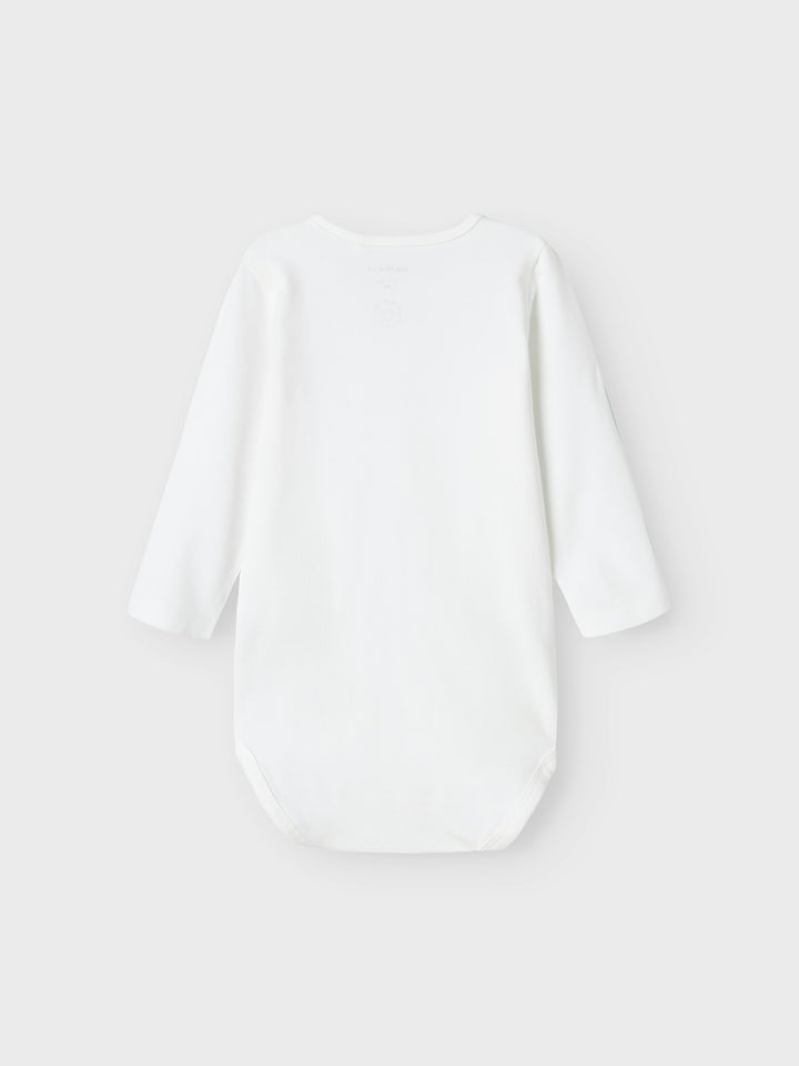 Baby romper ROXO Bright White BOWTIE HERRINGBONE