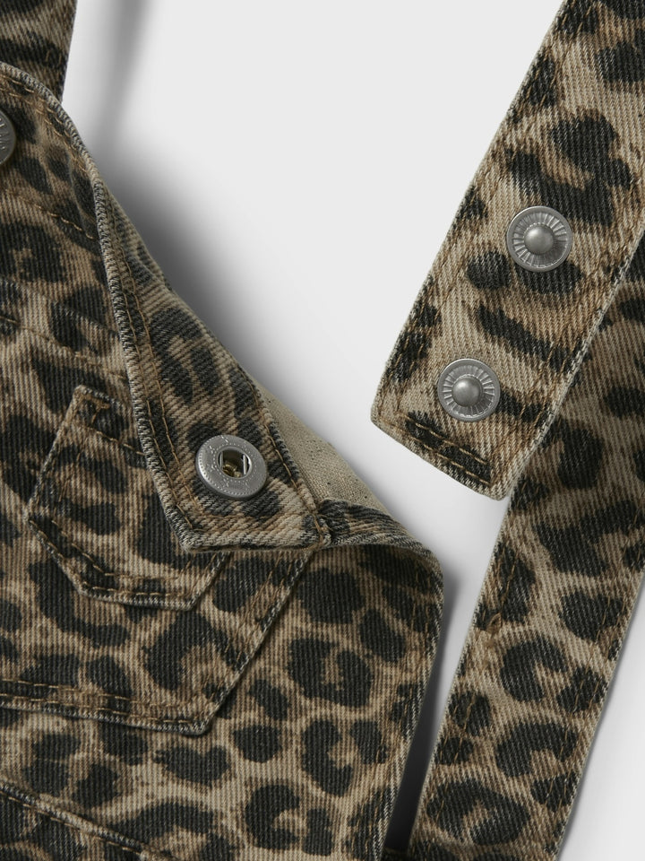 Mini jurk OPHELIA Silver Mink LEOPARD Regular Fit