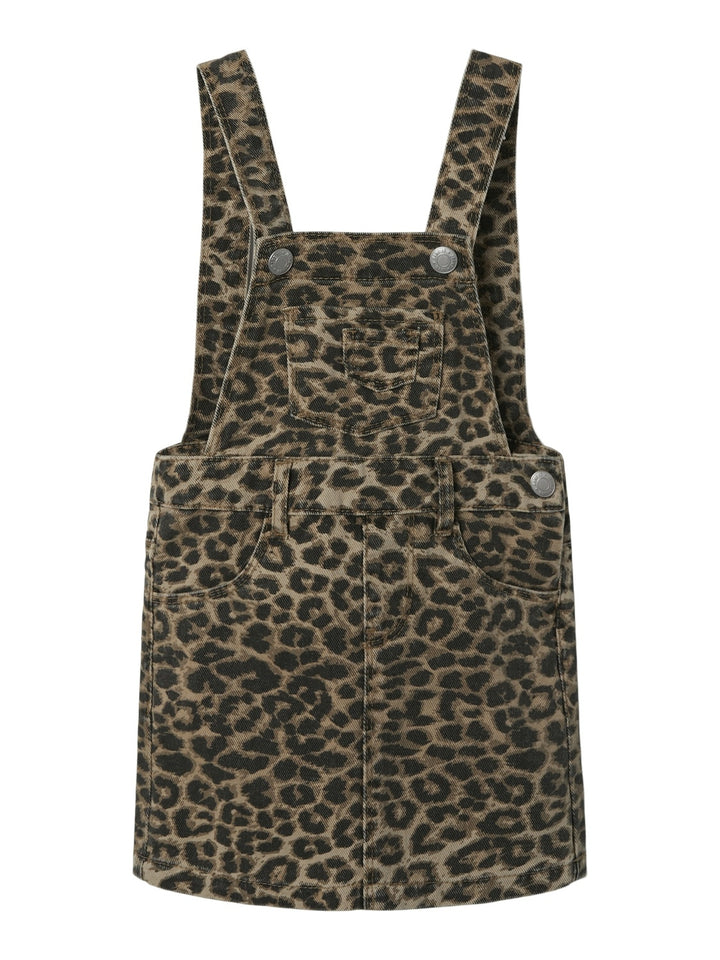 Mini jurk OPHELIA Silver Mink LEOPARD Regular Fit