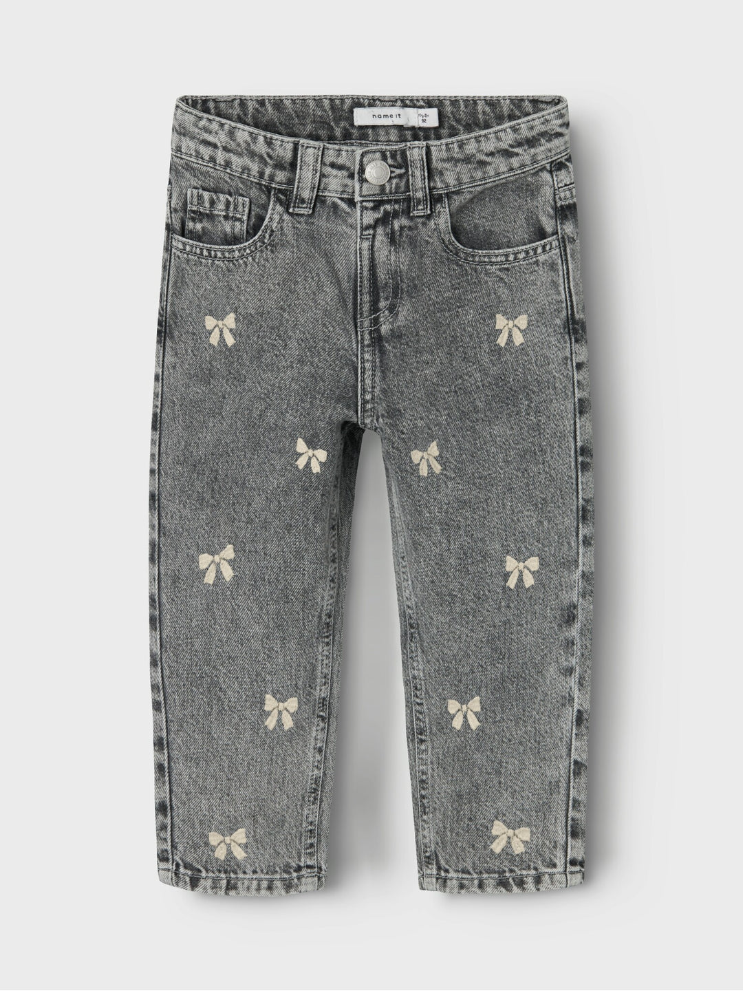 Mini spijkerbroek BELLA Medium Grey Denim Mom Fit