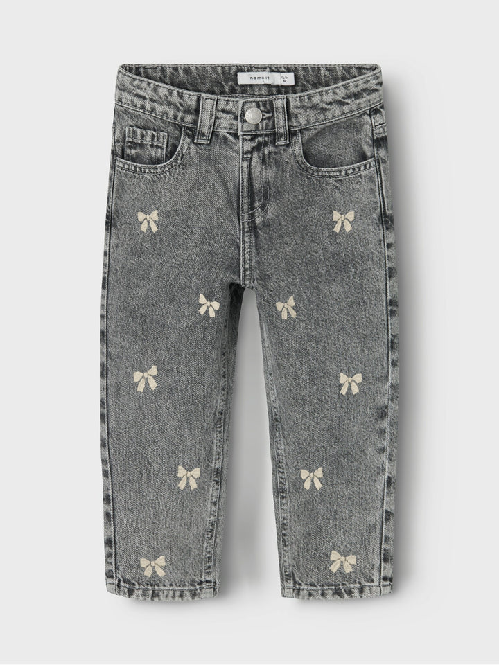 Mini spijkerbroek BELLA Medium Grey Denim Mom Fit