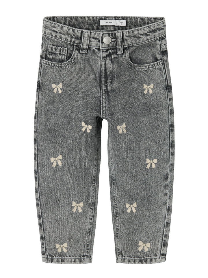 Mini spijkerbroek BELLA Medium Grey Denim Mom Fit