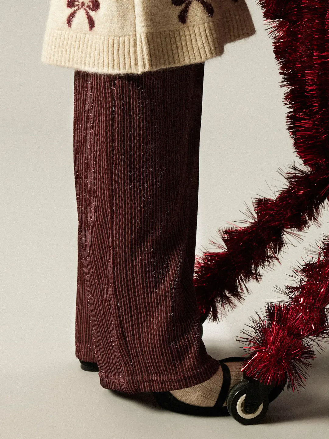 RISILK broek - paars