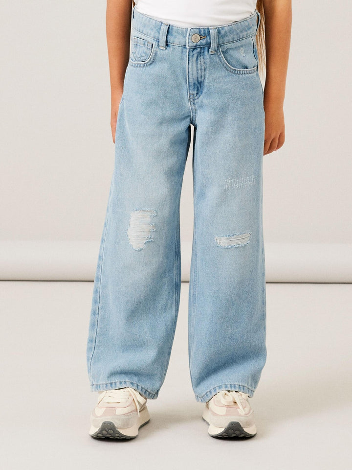 Kinderjeans ROSE Hellblauer Denim Reguläre Passform