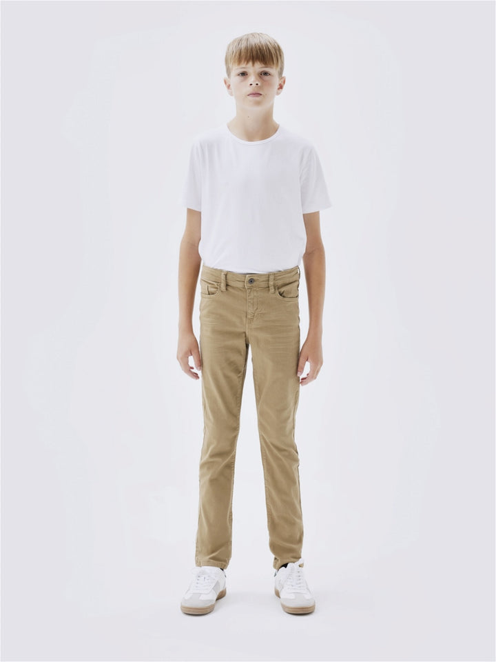 Kids broek THEO Kelp Xslim Fit