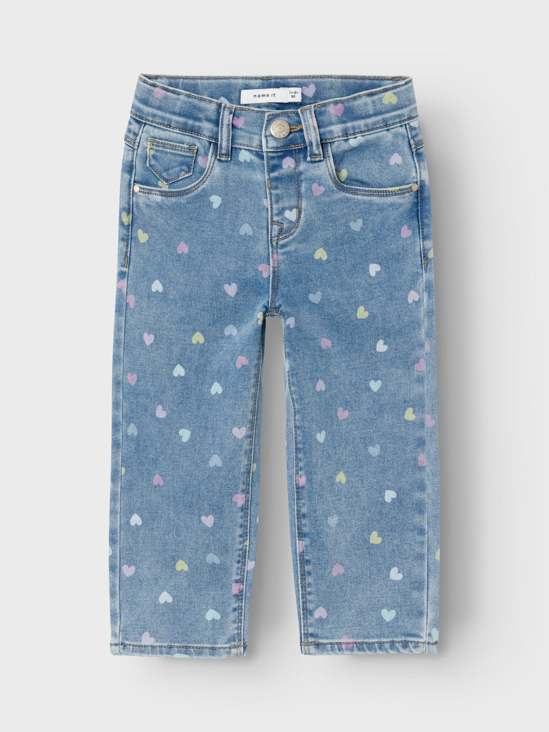 Mini Jeans BELLA Medium Blue Denim HERZEN Mom Fit