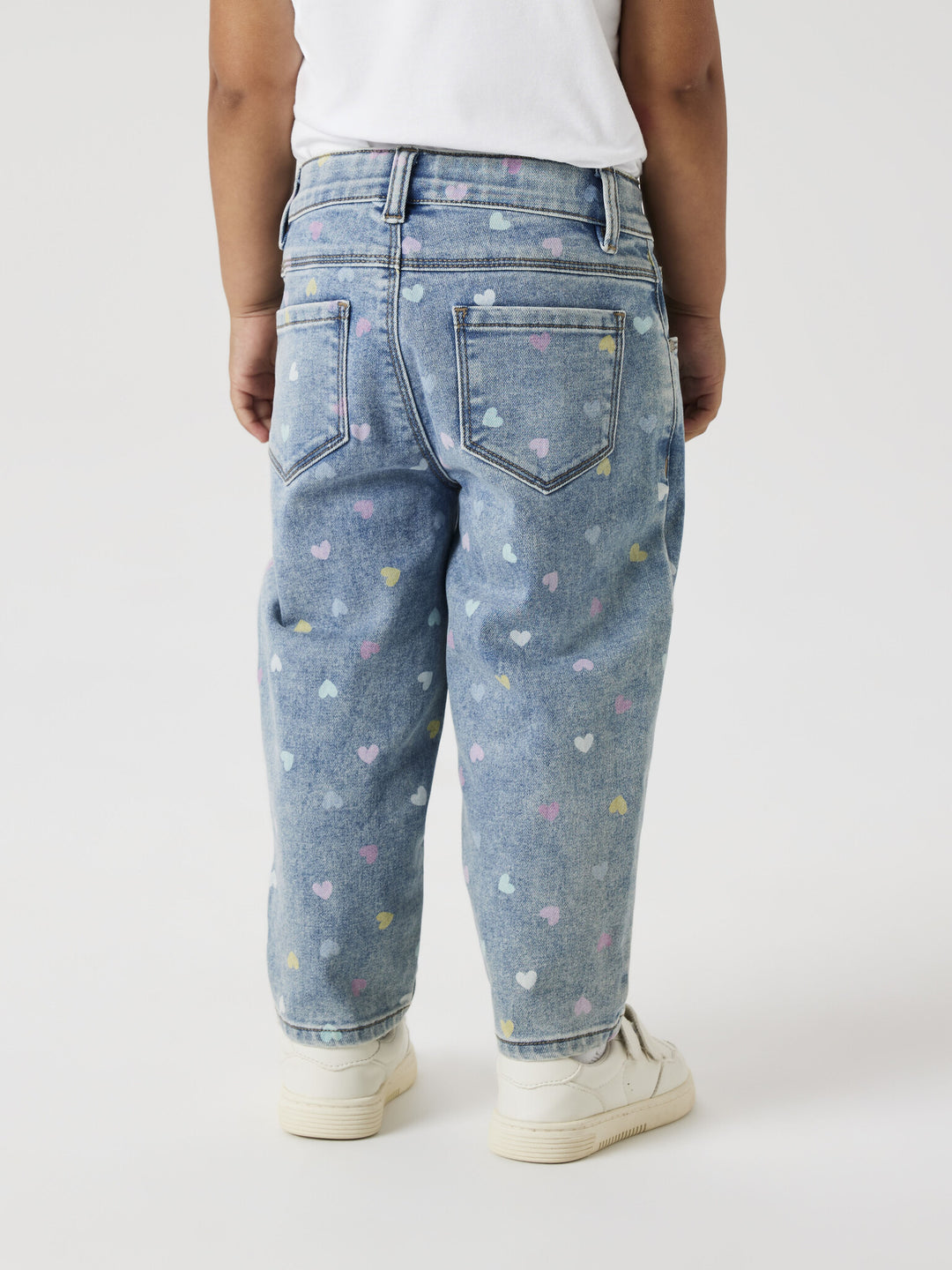 Mini Jeans BELLA Medium Blue Denim HERZEN Mom Fit
