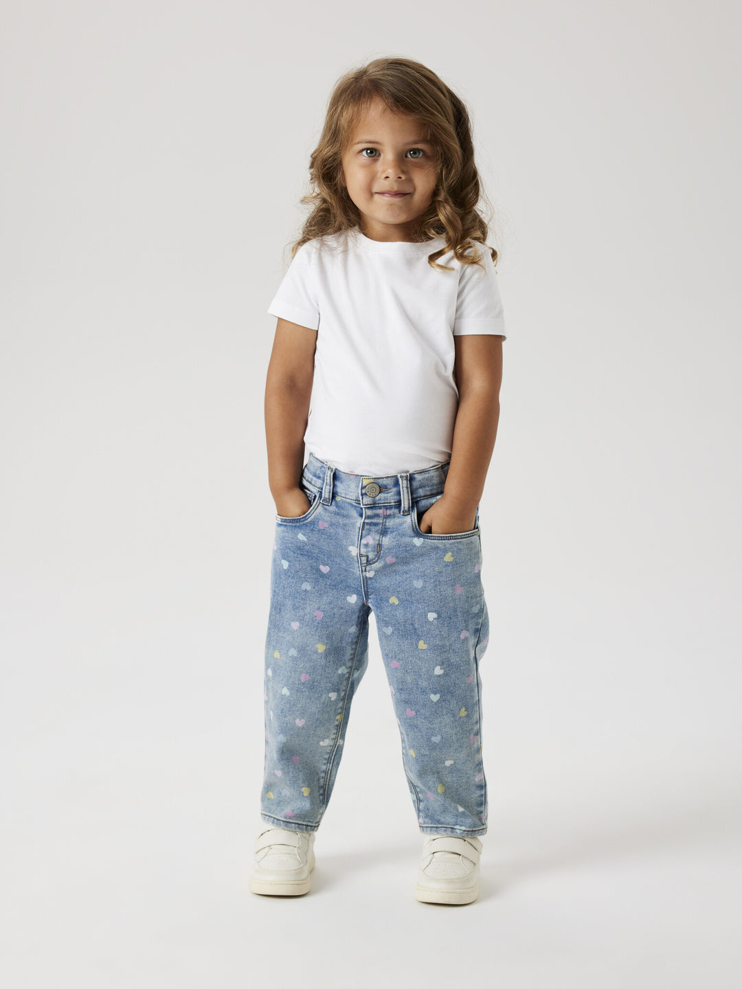 Mini Jeans BELLA Medium Blue Denim HERZEN Mom Fit