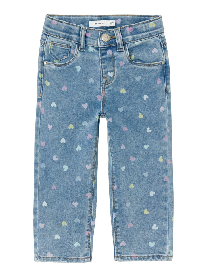 Mini Jeans BELLA Medium Blue Denim HERZEN Mom Fit