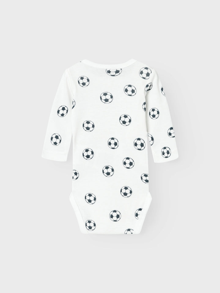 Baby romper 2P FOOTBALL Bright White