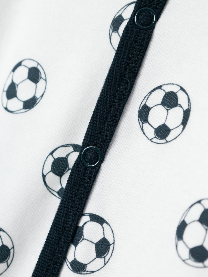 Baby pyjama FOOTBALL Bright White